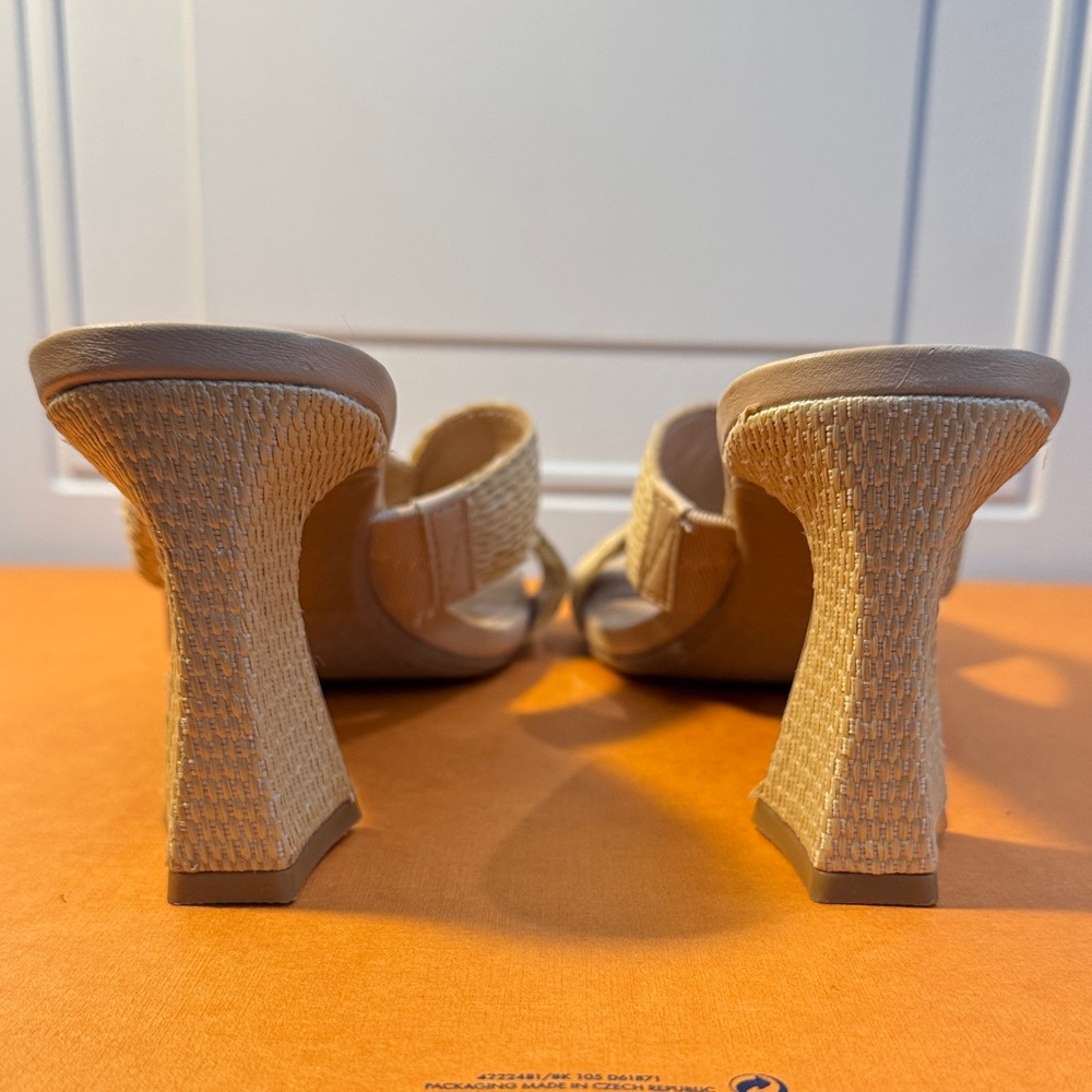 A New Day Women's Tan Woven Mules - Picture 2 of 5